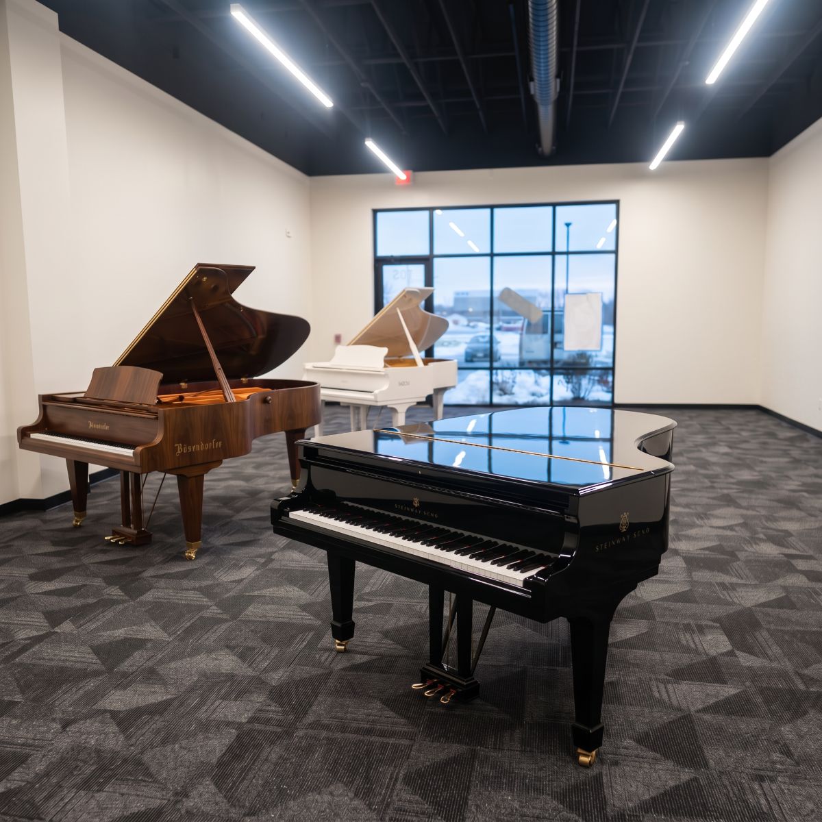 Commercial carpet tile flooring installed in an Iowa City, Iowa office