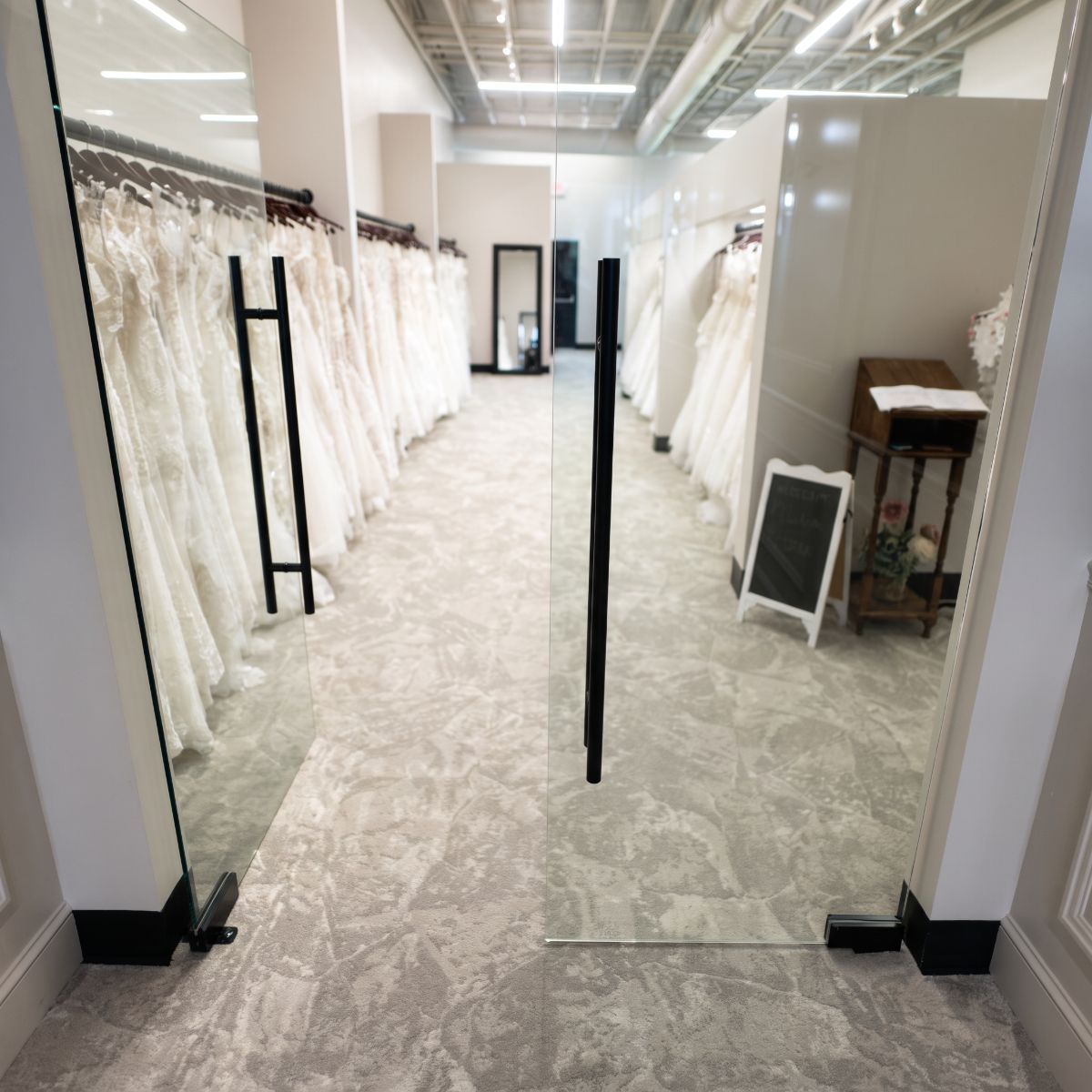 Elegant patterned carpet tile flooring installed in Cedar Rapids, Iowa