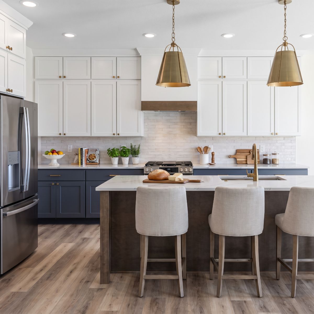 Luxury vinyl plank flooring installed by EZ Floorz in an Iowa City, Iowa home